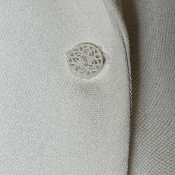 Cartonnier Jacket Women 6 White Blazer Long Sleeve Butterfly Split Anthropologie - Picture 9 of 9